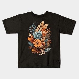 Fall flower's theme Kids T-Shirt